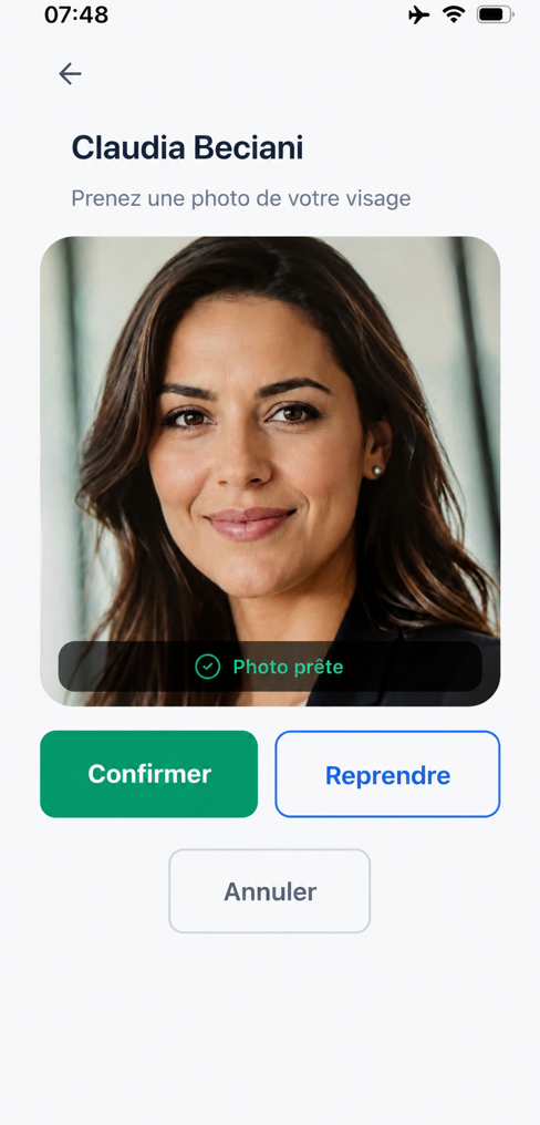 Pointage par reconnaissance du visage sur la pointeuse TalentFlow